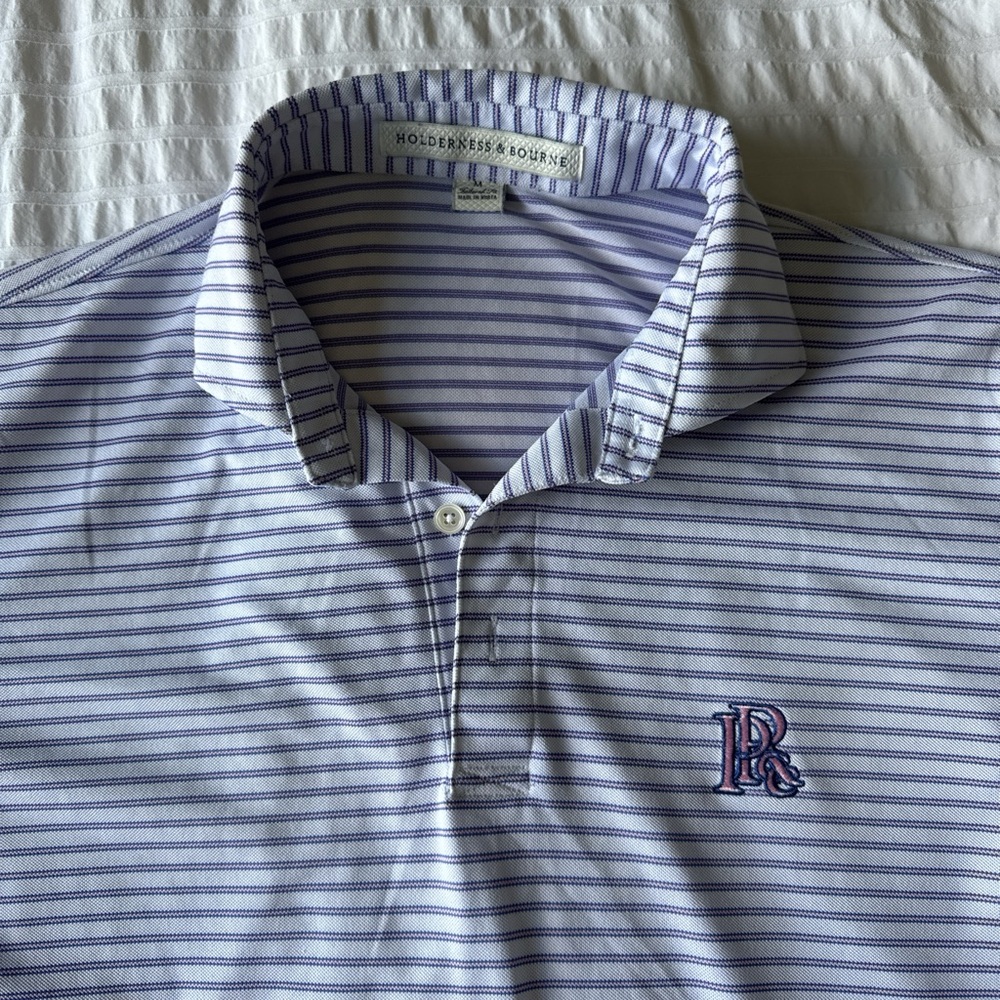 Men's Blue Striped shirt from PPCC golf course